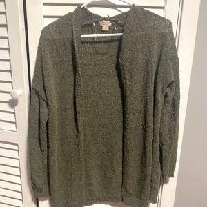 Dark Green Knitted Cardigan